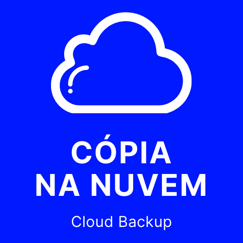 logotipo cópia na nuvem